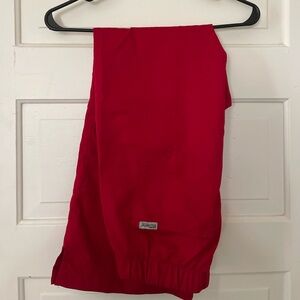 Grey's Anatomy Vibrant Red Scrub Pants